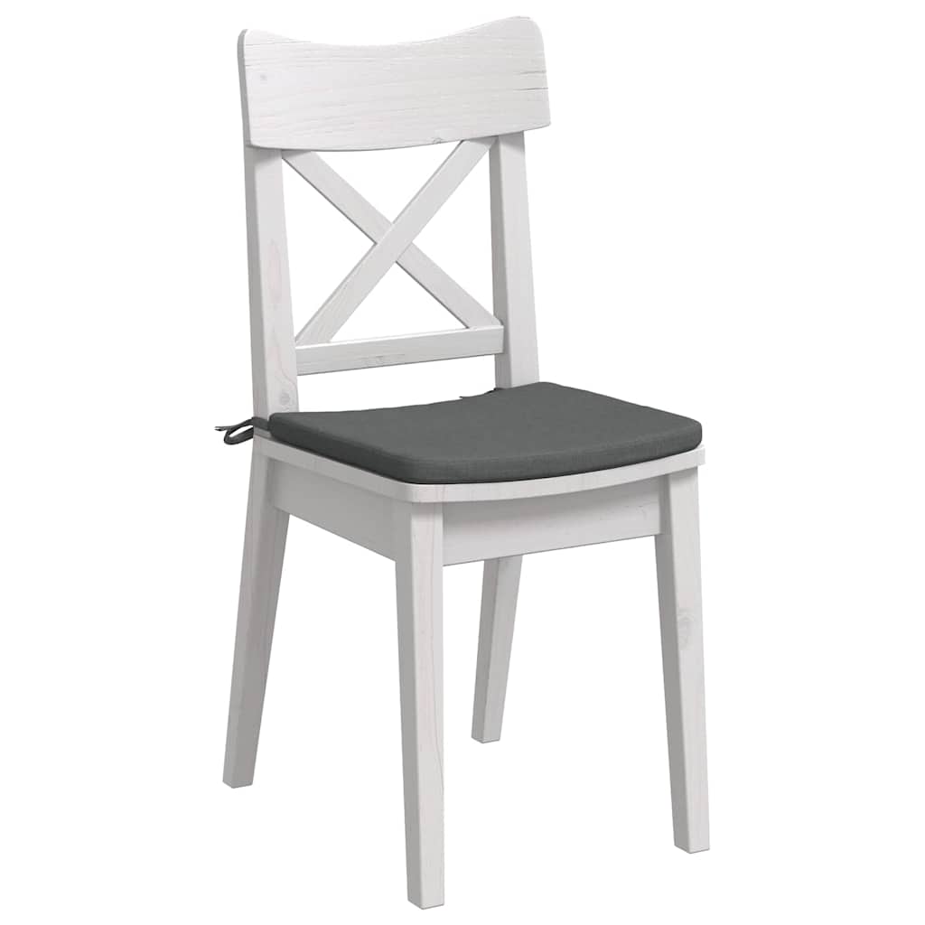 Vidaxx Sitzkissen 4 Stück dunkelgrau 40 x 40 x 3 cm Stoff
