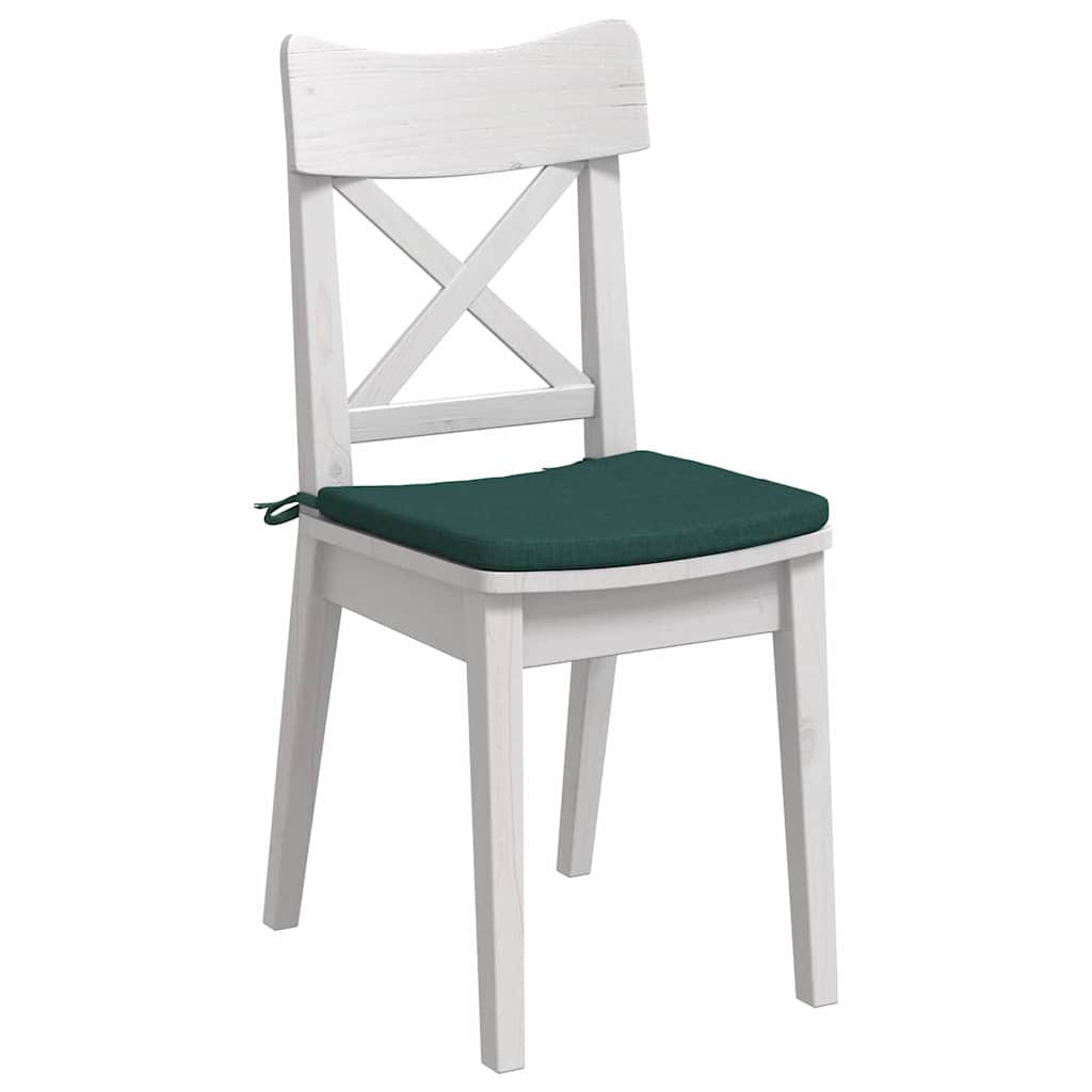 VidaXL Sitzkissen 4 Stück dunkelgrün 40 x 40 x 3 cm Stoff
