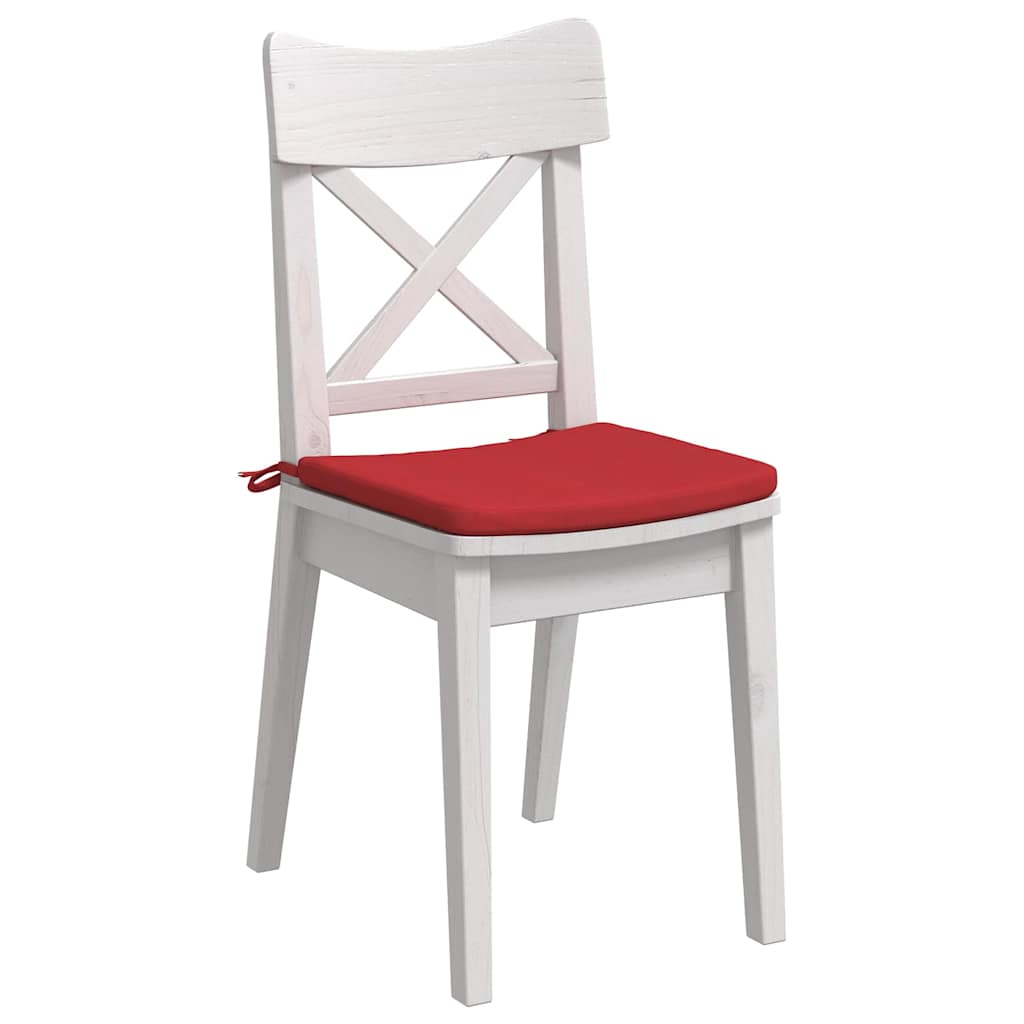 VidaXL Sitzkissen 4 Stück rot 40 x 40 x 3 cm Stoff