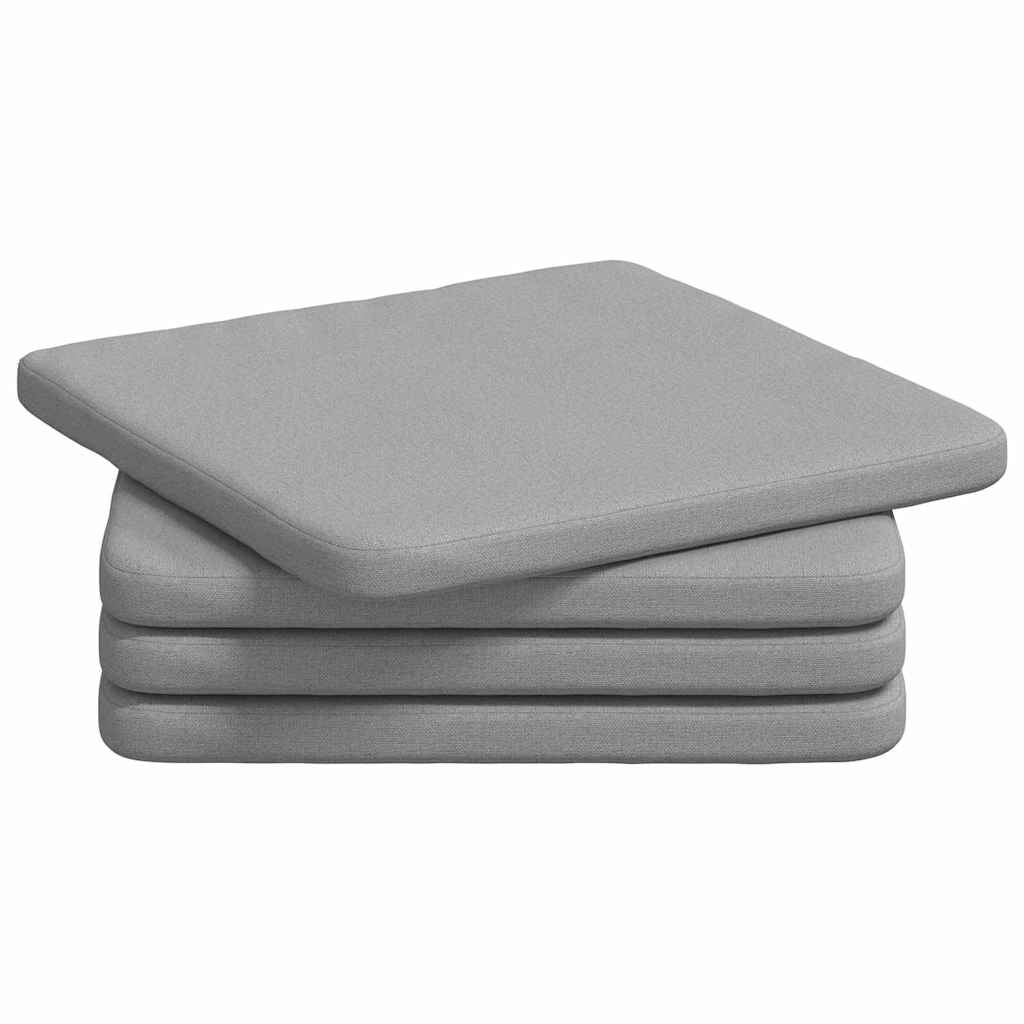 Vidaxl Sitzkissen 4 Stück Wolkengrau 40 x 40 x 3 cm Stoff