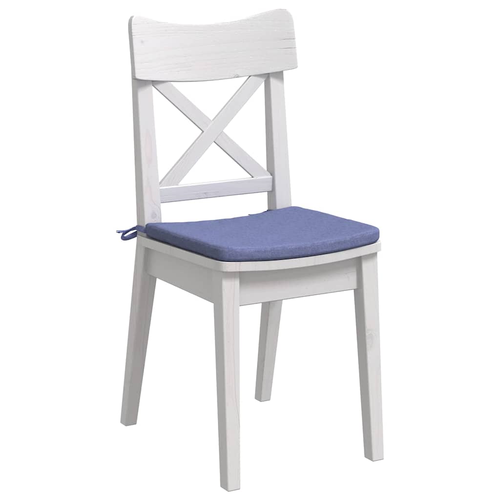 VidaXL Sitzkissen 4 Stück Jeansblau 40 x 40 x 3 cm Stoff