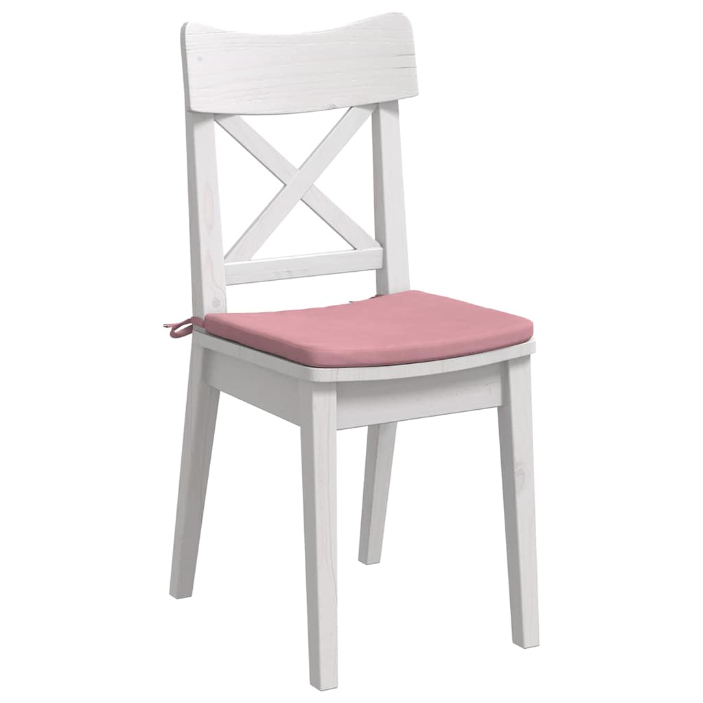 VidaXL Sitzkissen 4 Stück rosa 40 x 40 x 3 cm Samt