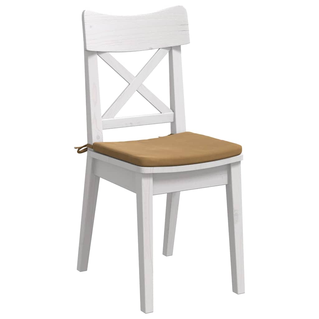 Vidaxx Sitzkissen 4 Stück braun 40 x 40 x 3 cm Samt