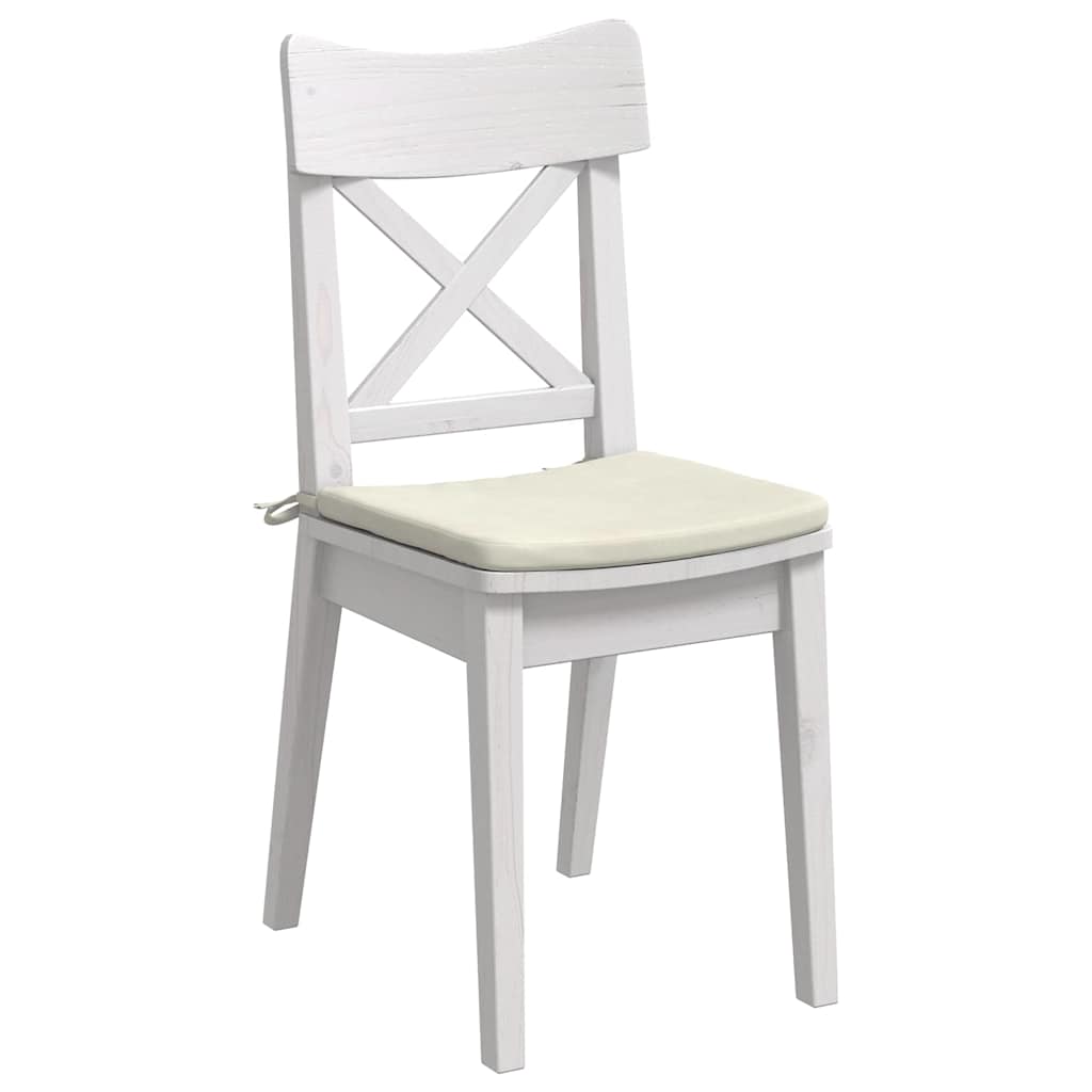 Vidaxx Sitzkissen 4 Stück Creme 40 x 40 x 3 cm Samt