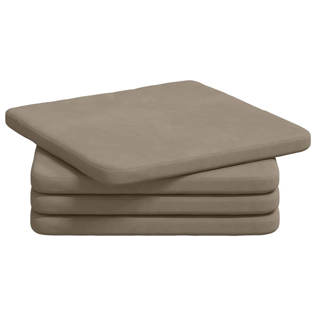 Vidaxx Sitzkissen 4 Stück Taupe 40 x 40 x 3 cm Mikrofaserstoff