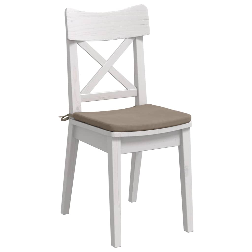 Vidaxx Sitzkissen 4 Stück Taupe 40 x 40 x 3 cm Mikrofaserstoff