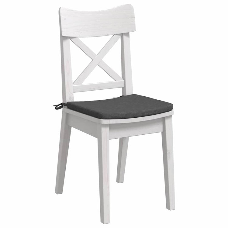 Vidaxx Sitzkissen 4 Stück dunkelgrau 40 x 40 x 3 cm Baumwollstoff