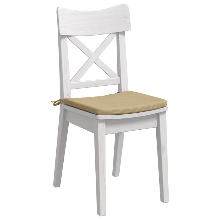Vidaxx Sitzkissen 4 Stück grau grün 40 x 40 x 3 cm Baumwollstoff