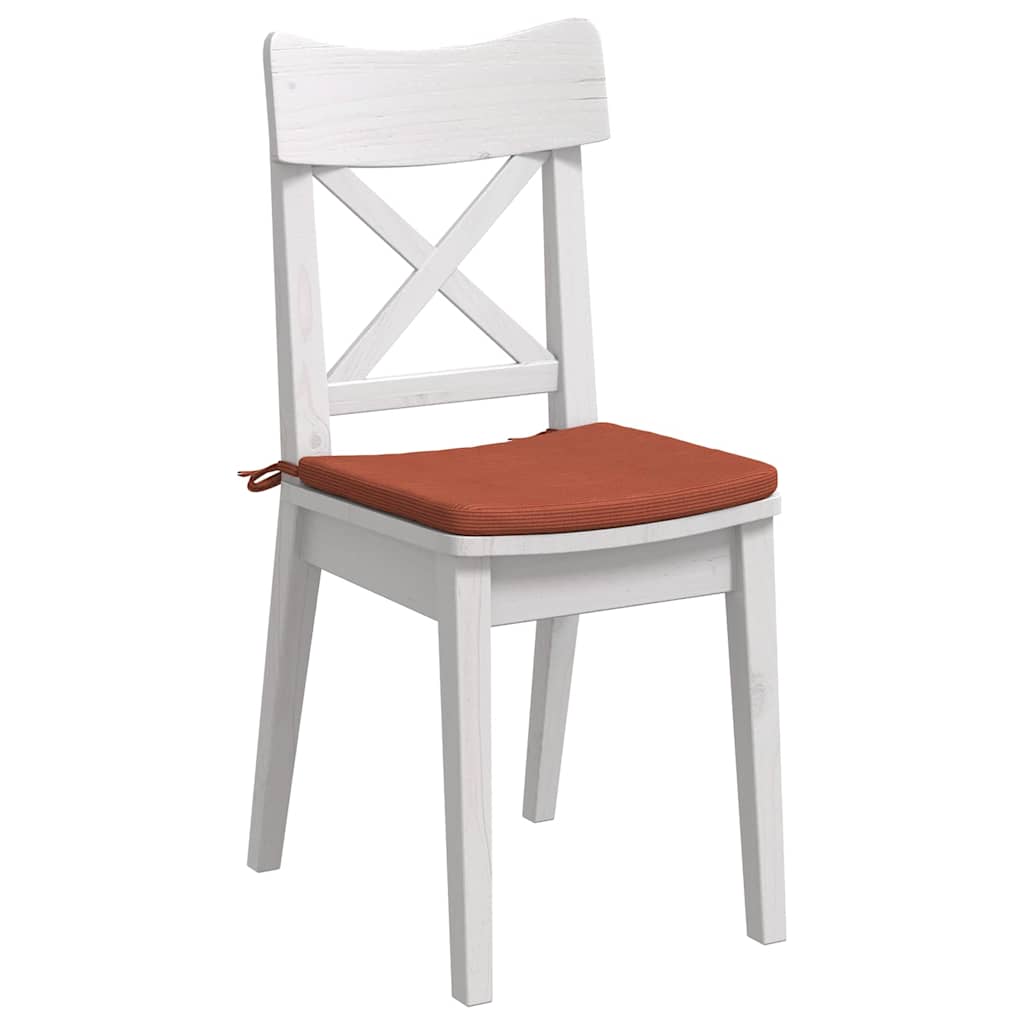 VidaXL Sitzkissen 4 Stück rot-orange 40 x 40 x 3 cm Baumwollstoff