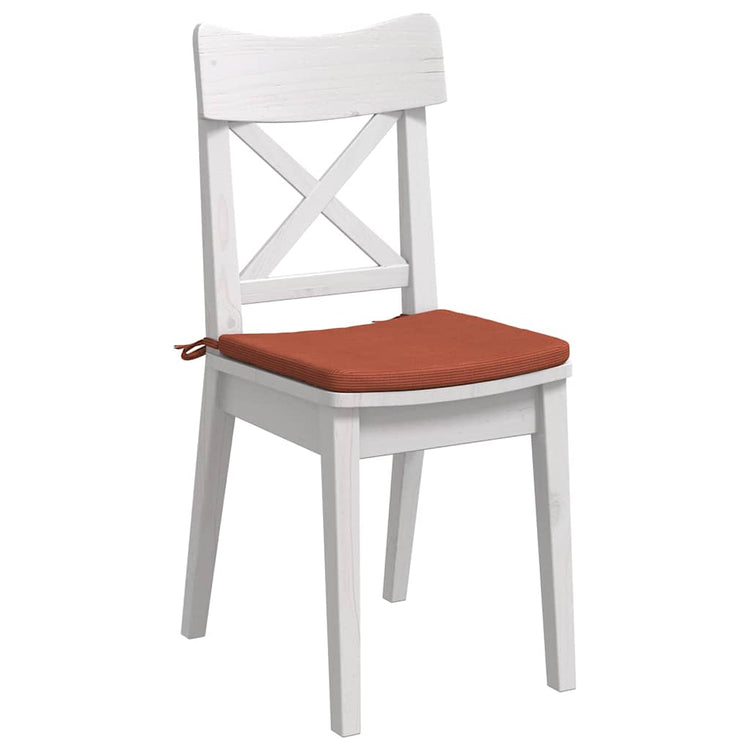 VidaXL Sitzkissen 4 Stück rot-orange 40 x 40 x 3 cm Baumwollstoff