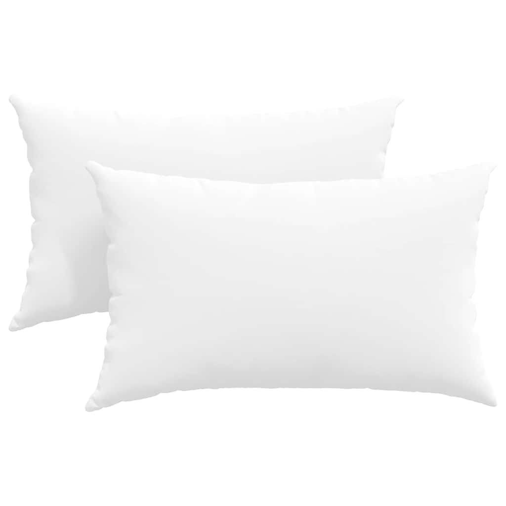 VidaXL Sofakissen 2 Stück weiß 50 x 30 cm Stoff