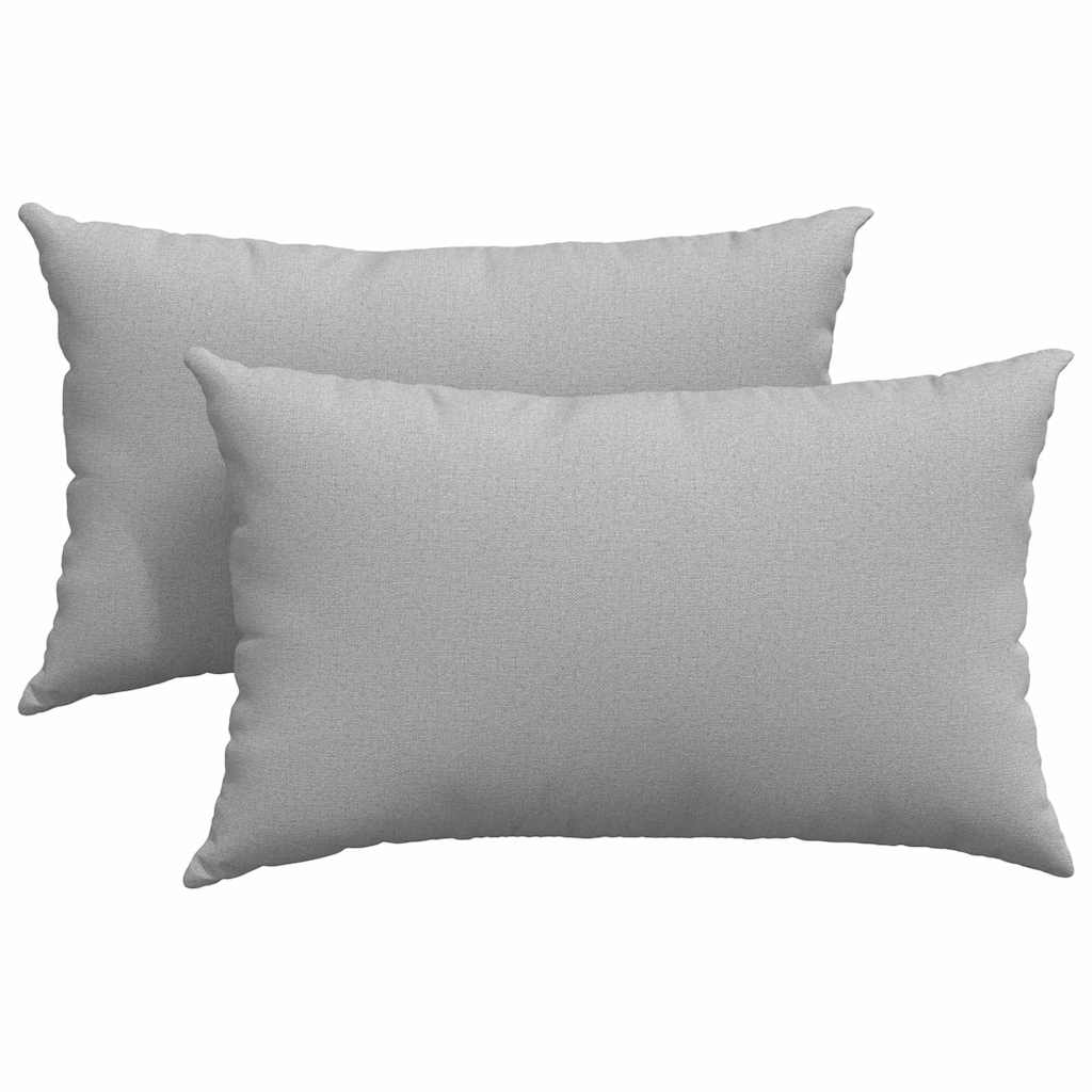 VidaXL Sofakissen 2 Stk. Wolkengrau 50 x 30 cm Stoff