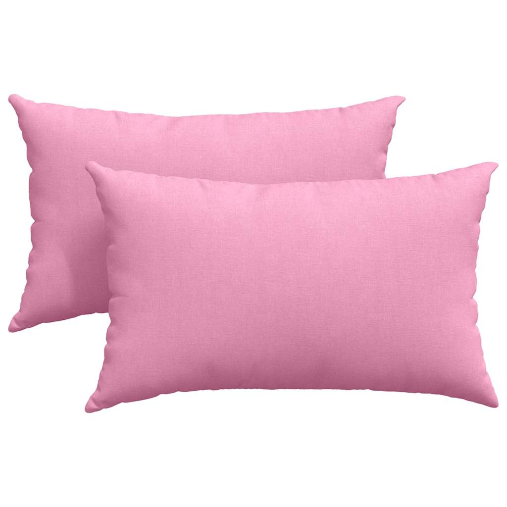 VidaXL Sofakissen 2 Stück rosa 50 x 30 cm Stoff