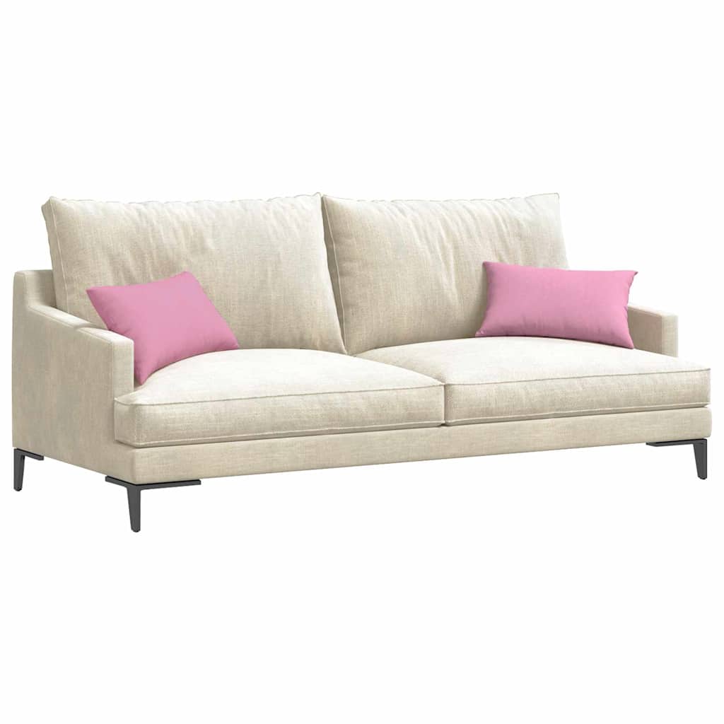 VidaXL Sofakissen 2 Stück rosa 50 x 30 cm Stoff