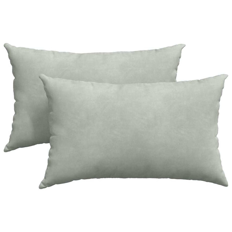 VidaXL Sofakissen 2 Stück hellgrau 50 x 30 cm Cordstoff