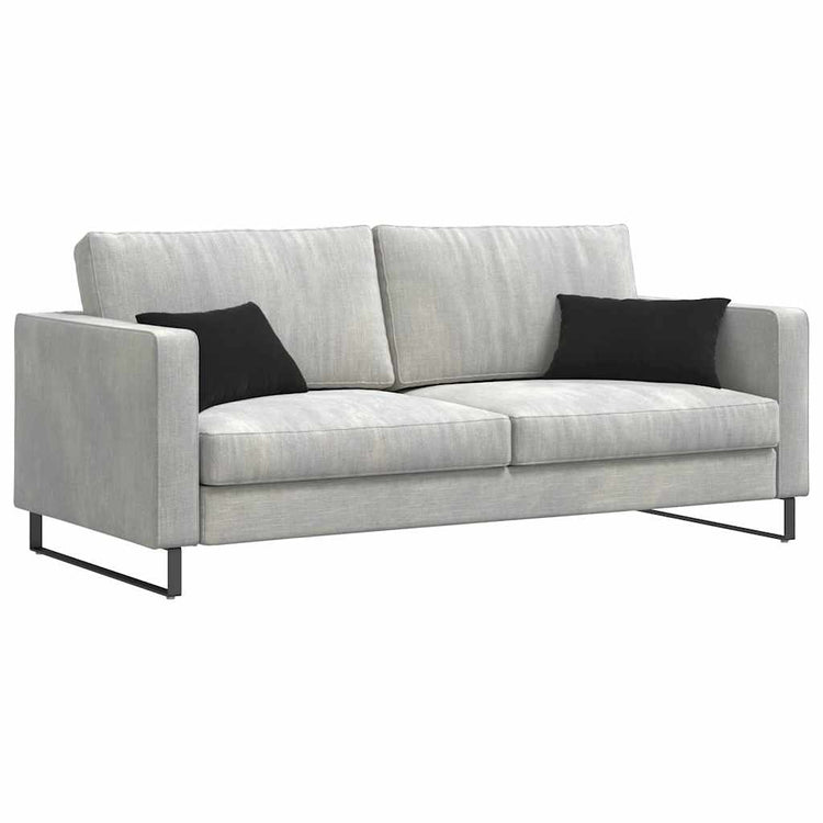 VidaXL Sofakissen 2 Stück Schwarz 50 x 30 cm Cordstoff
