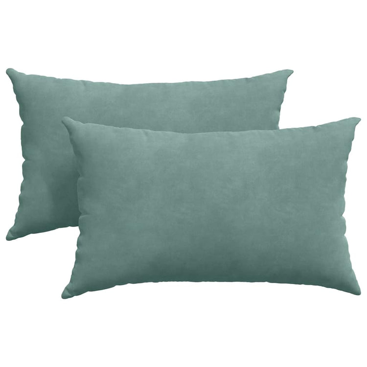 VidaXL Sofakissen 2 Stück Seegrün 50 x 30 cm Cordstoff