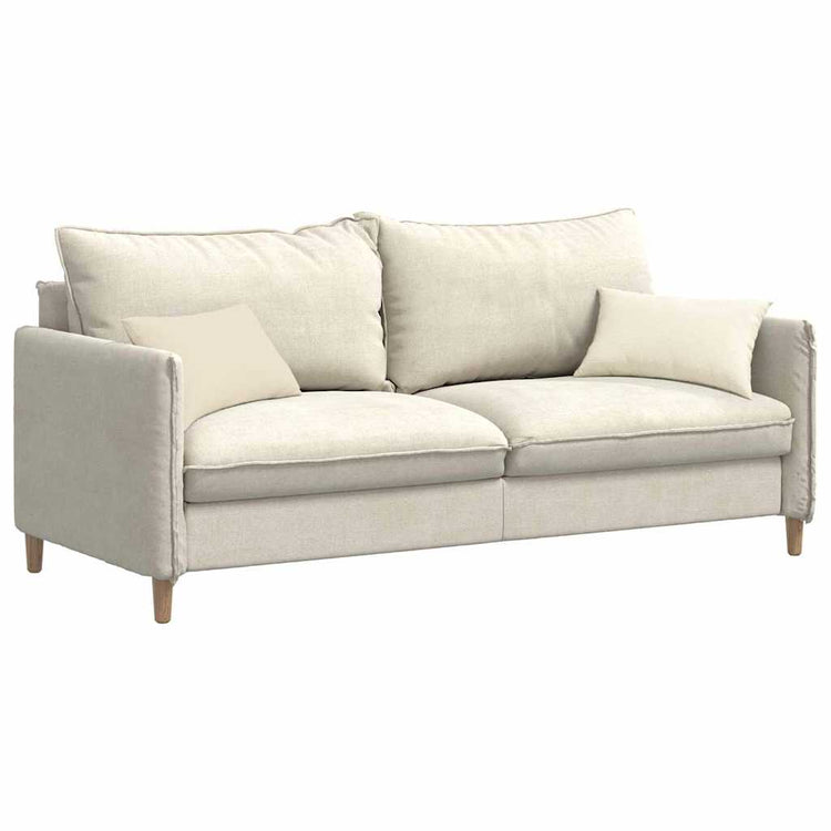 VidaXL Sofakissen 2 Stück Creme 50 x 30 cm Cordstoff
