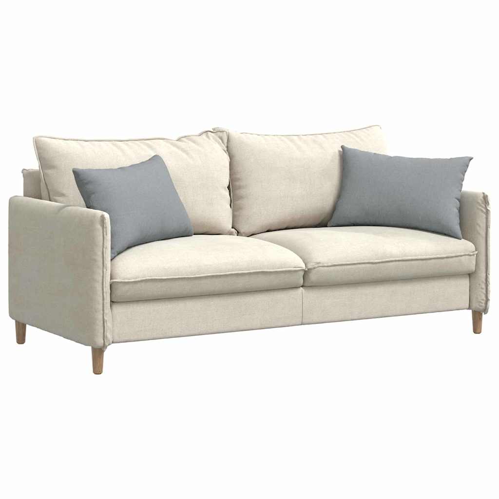 VidaXL Sofakissen 2 Stück hellgrau 60 x 40 cm Stoff
