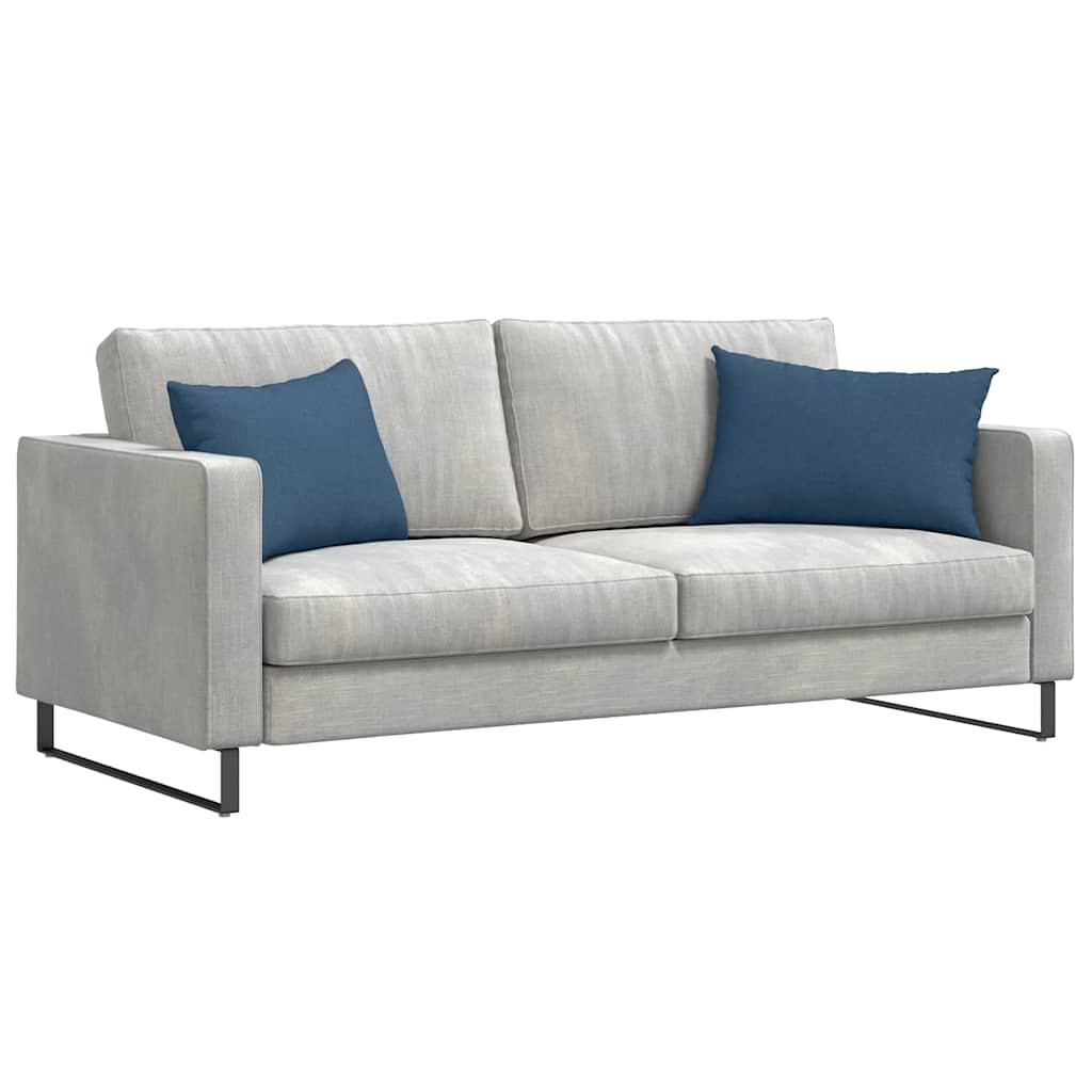 VidaXL Sofakissen 2 Stück blau 60 x 40 cm Stoff
