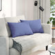 VidaXL Sofakissen 2 Stück Jeansblau 60 x 40 cm Stoff