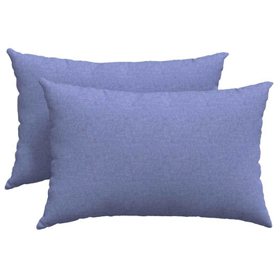 VidaXL Sofakissen 2 Stück Jeansblau 60 x 40 cm Stoff