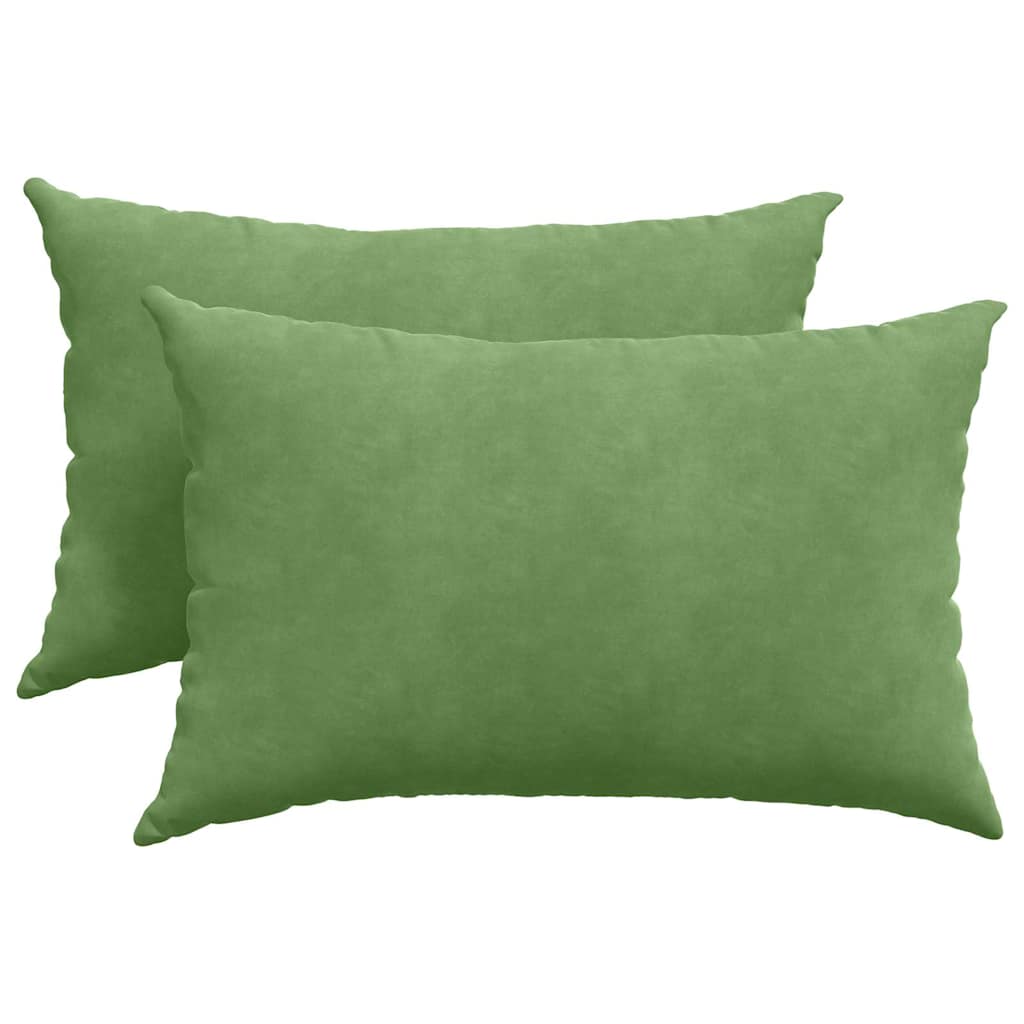VidaXL Sofakissen 2 Stück hellgrün 60 x 40 cm Cordstoff