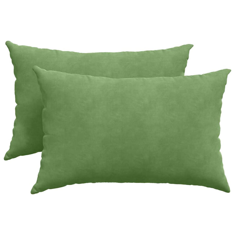 VidaXL Sofakissen 2 Stück hellgrün 60 x 40 cm Cordstoff