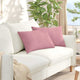 VidaXL Sofakissen 2 Stück rosa 60 x 40 cm Cordstoff