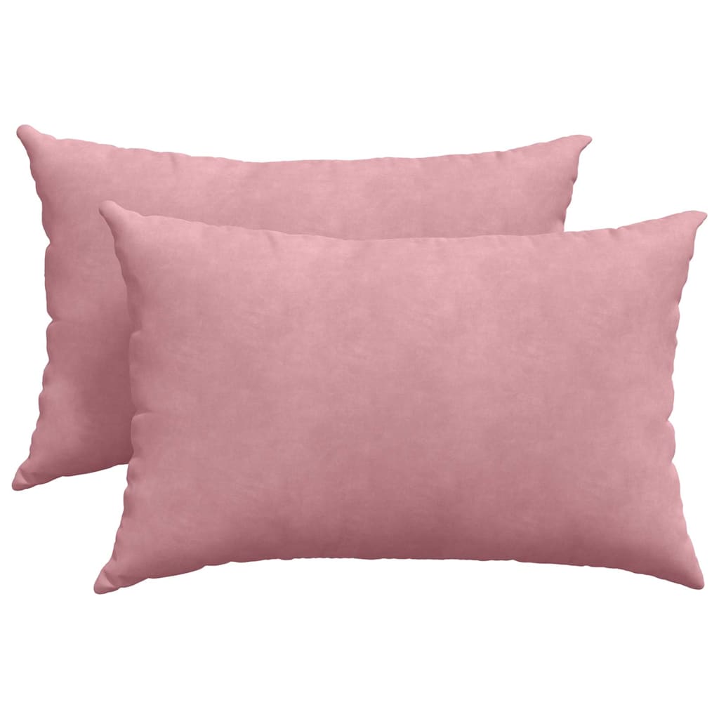 VidaXL Sofakissen 2 Stück rosa 60 x 40 cm Cordstoff