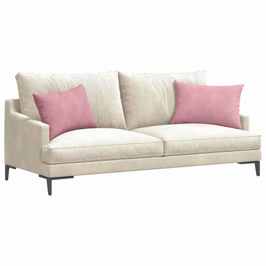 VidaXL Sofakissen 2 Stück rosa 60 x 40 cm Cordstoff