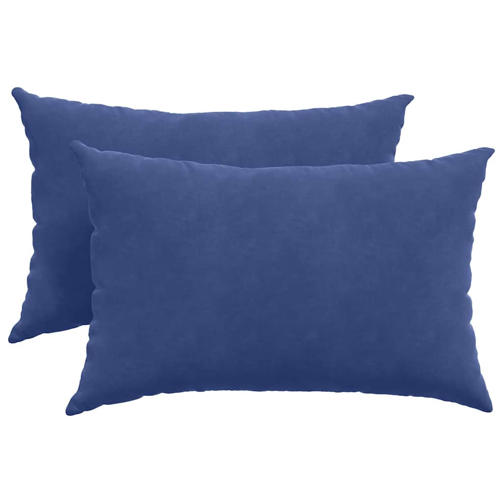 VidaXL Sofakissen, 2 Stück, Polizeiblau, 60 x 40 cm Cordstoff