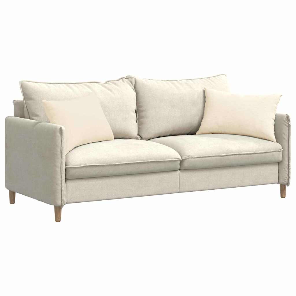 VidaXL Sofakissen 2 Stück Creme 60 x 40 cm Cordstoff