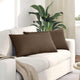 VidaXL Sofakissen 2 Stück braun 80 x 40 cm Stoff