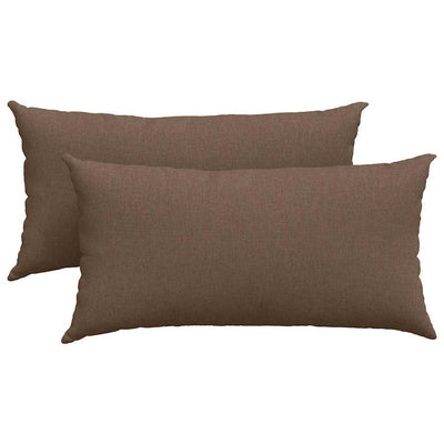 VidaXL Sofakissen 2 Stück braun 80 x 40 cm Stoff