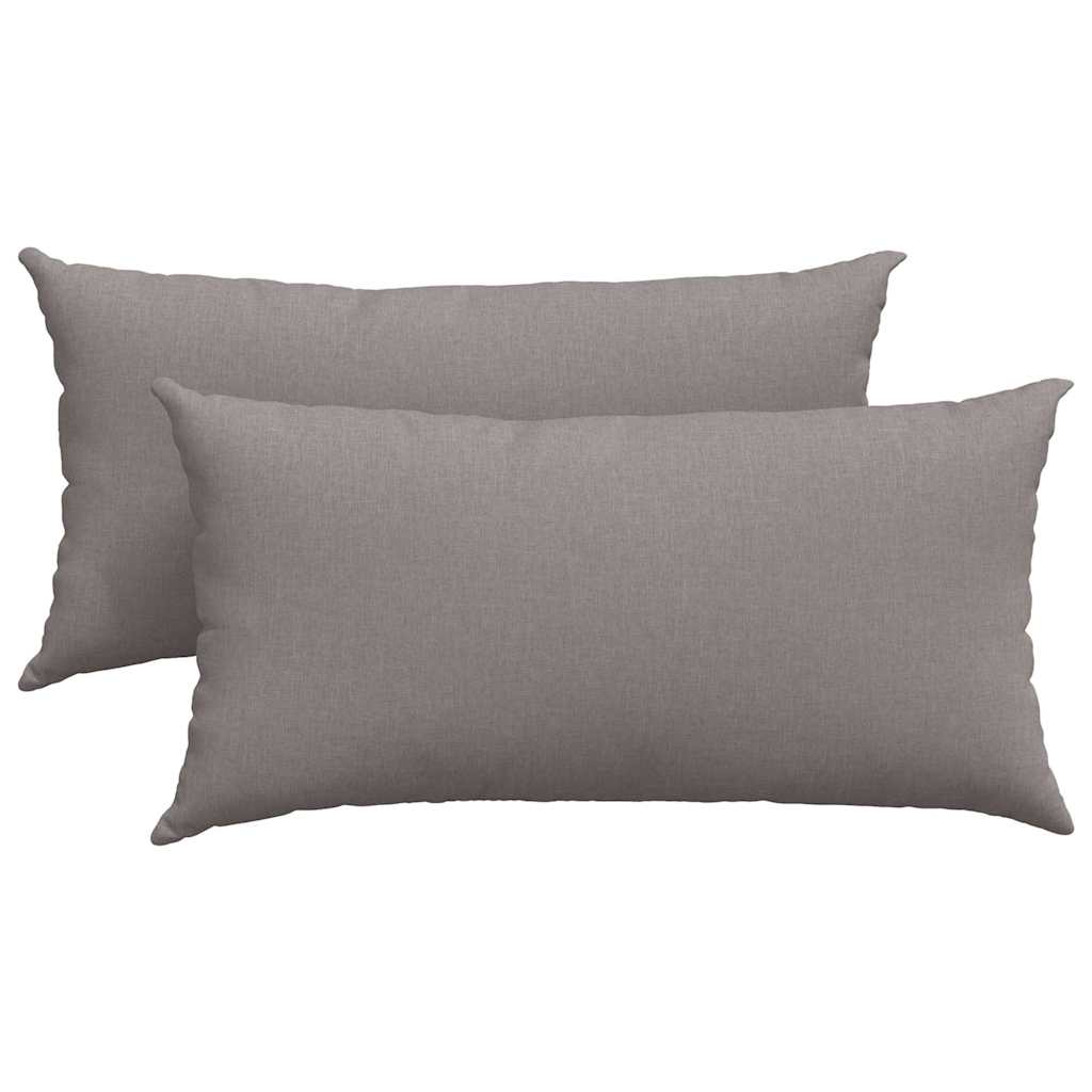 VidaXL Sofakissen 2 Stk. Taupe 80 x 40 cm Stoff
