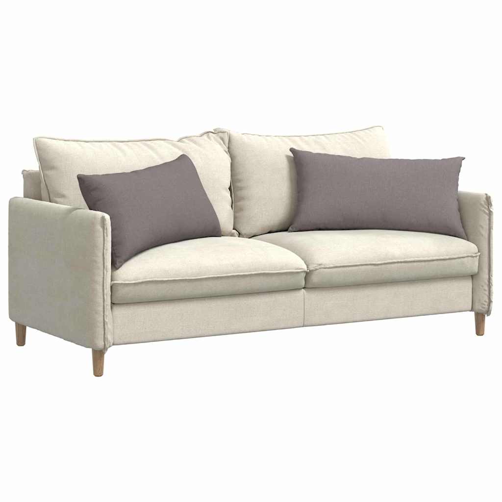 VidaXL Sofakissen 2 Stk. Taupe 80 x 40 cm Stoff