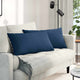VidaXL Sofakissen 2 Stück blau 80 x 40 cm Stoff