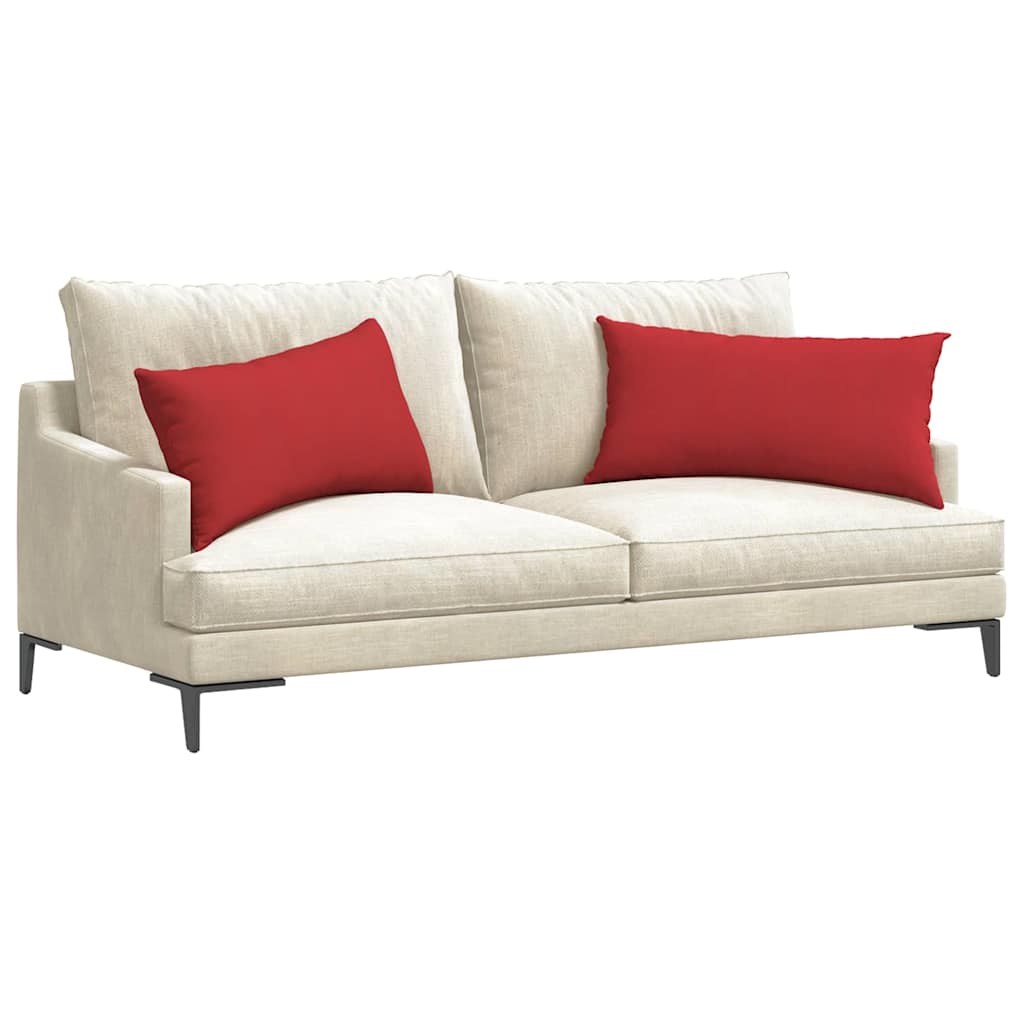 VidaXL Sofakissen 2 Stück rot 80 x 40 cm Stoff