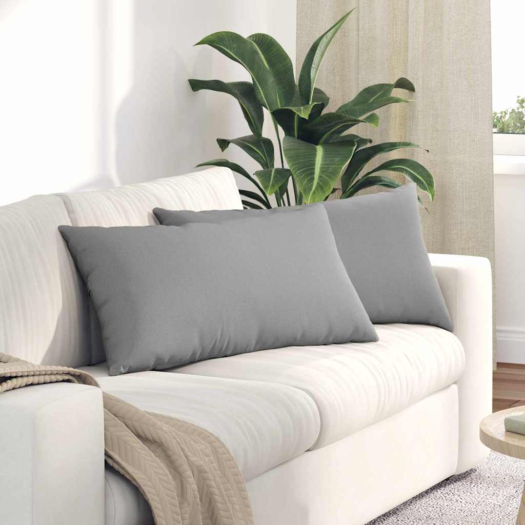 VidaXL Sofakissen 2 Stk. Wolkengrau 80 x 40 cm Stoff