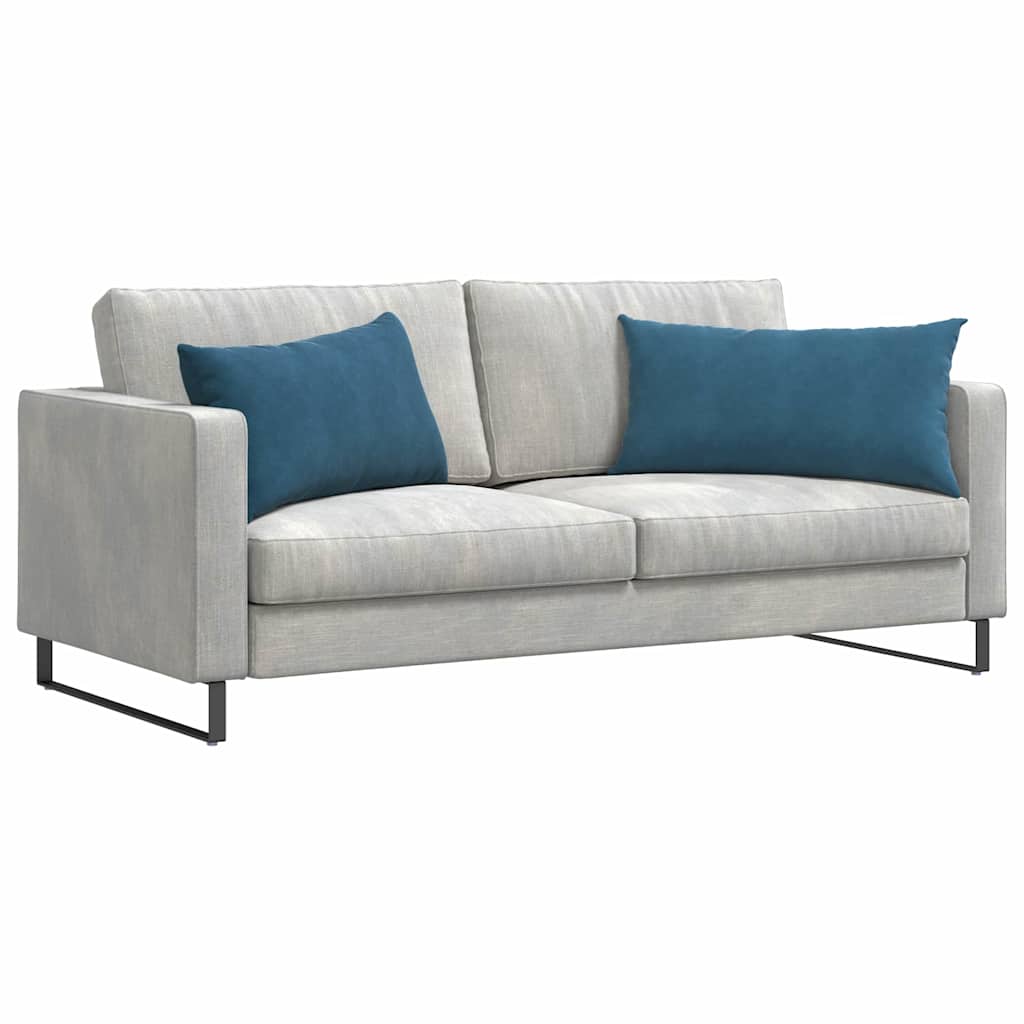 VidaXL Sofakissen 2 Stück blau 80 x 40 cm Cordstoff