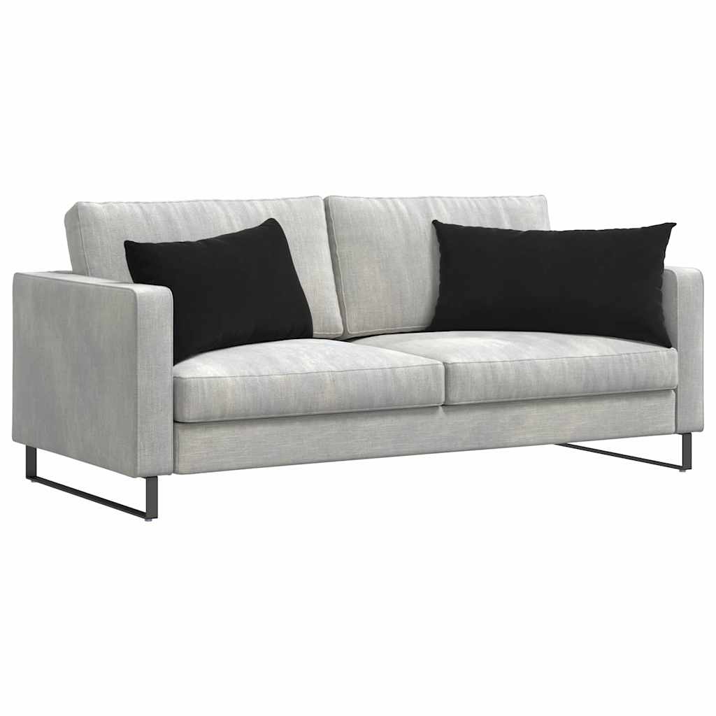 VidaXL Sofakissen 2 Stück Schwarz 80 x 40 cm Cordstoff