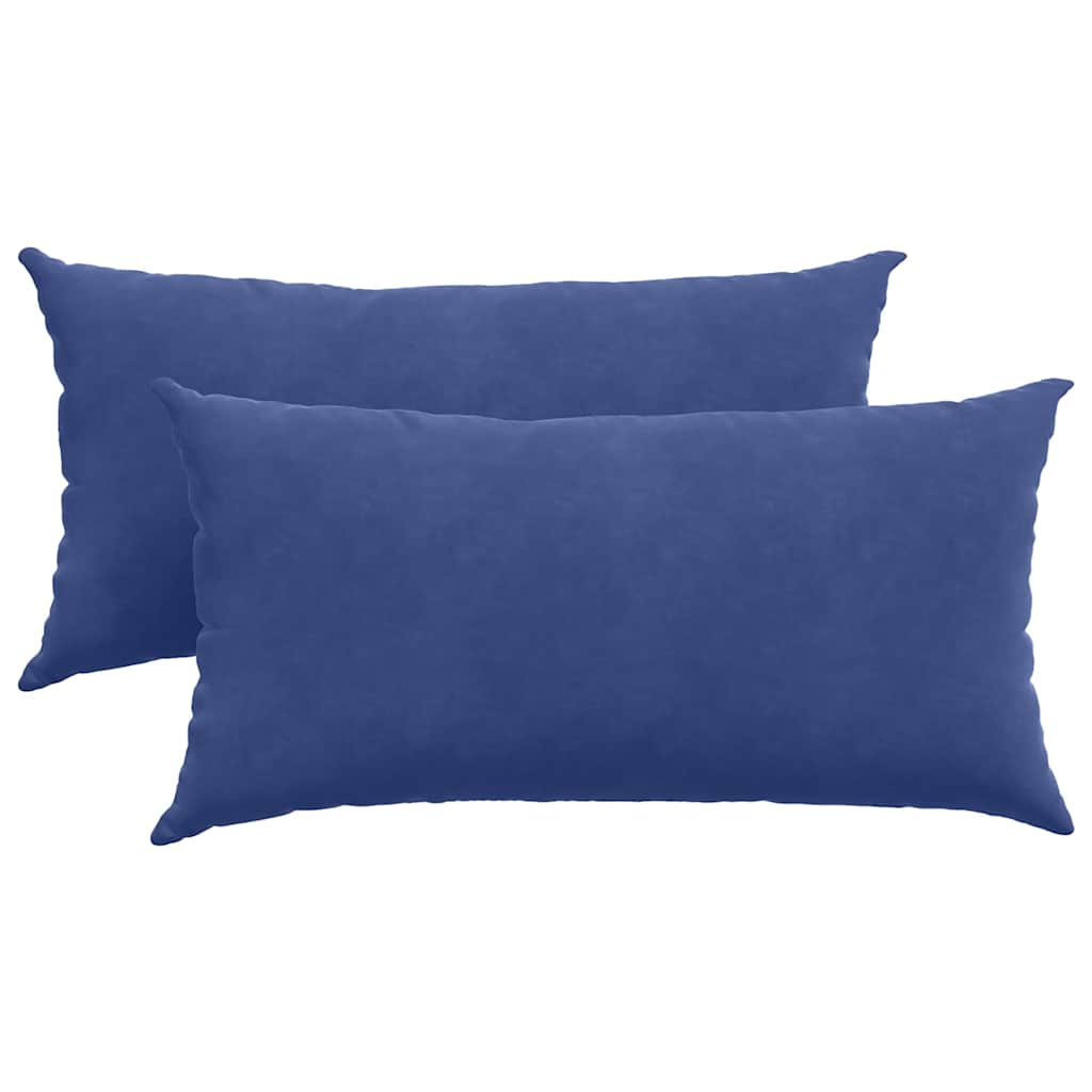 VidaXL Sofakissen, 2 Stück, Polizeiblau, 80 x 40 cm Cordstoff