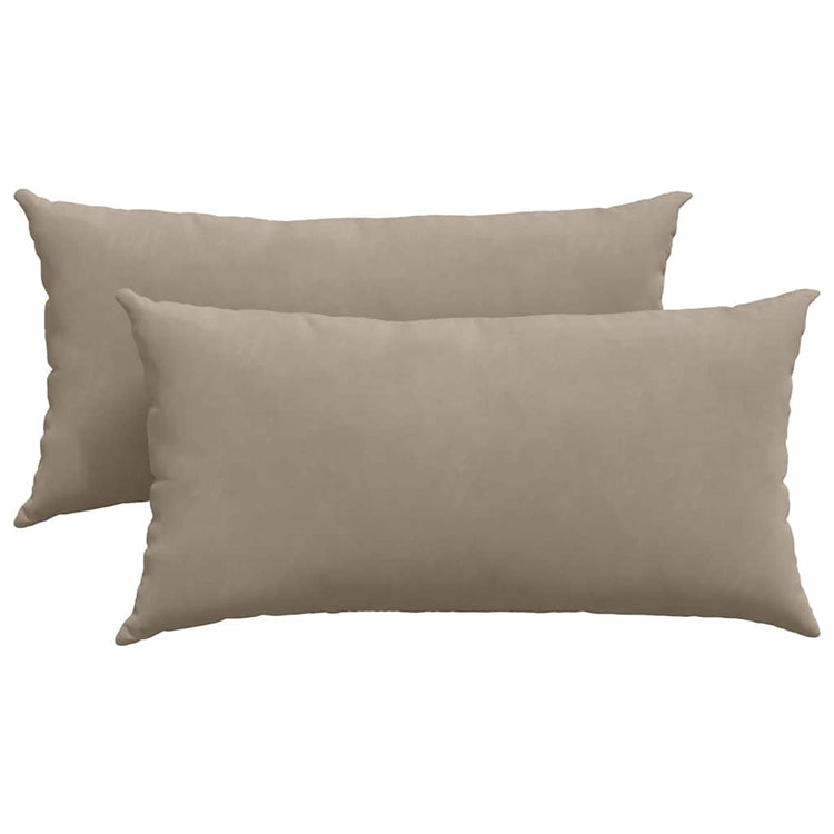 VidaXL Sofakissen 2 Stück Taupe 80 x 40 cm Stoff