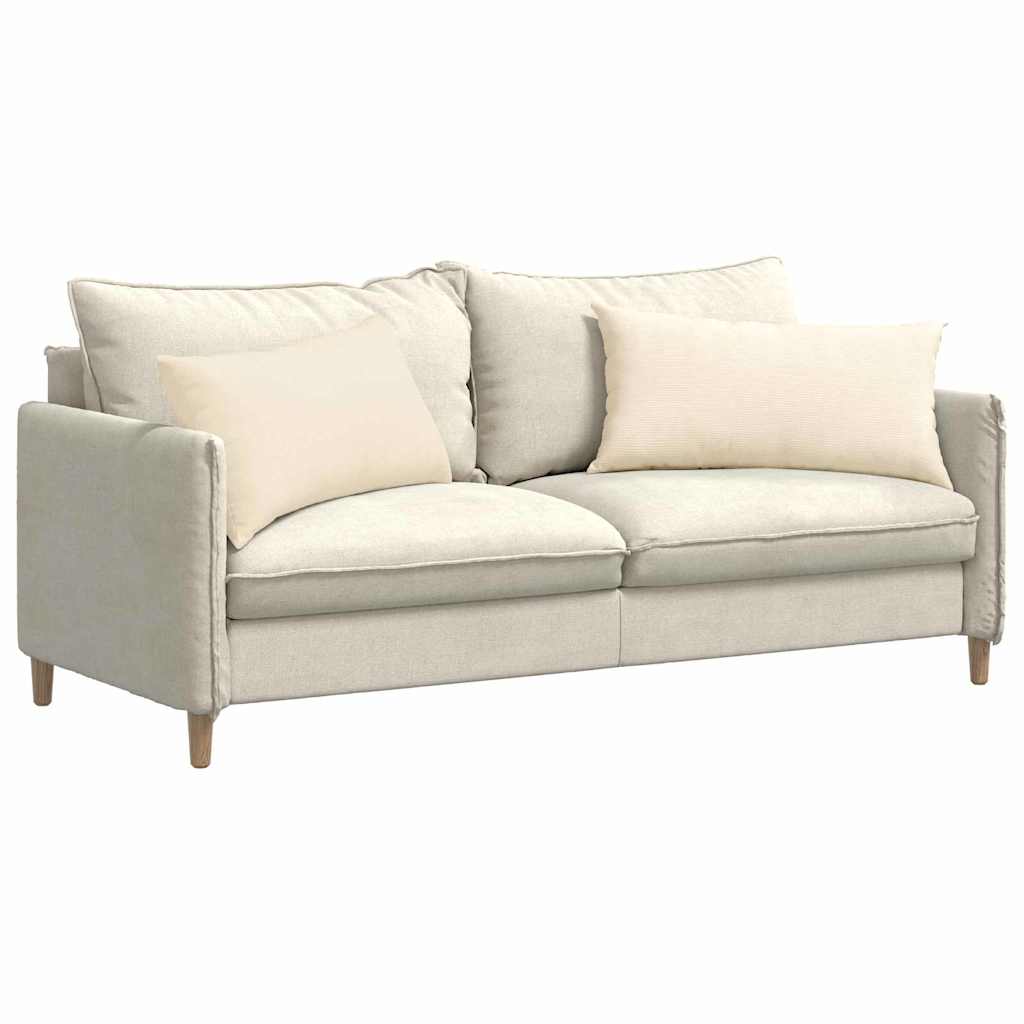 VidaXL Sofakissen 2 Stück Creme 80 x 40 cm Cordstoff