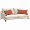 VidaXL Sofakissen 2 Stück rot-orange 80 x 40 cm Cordstoff