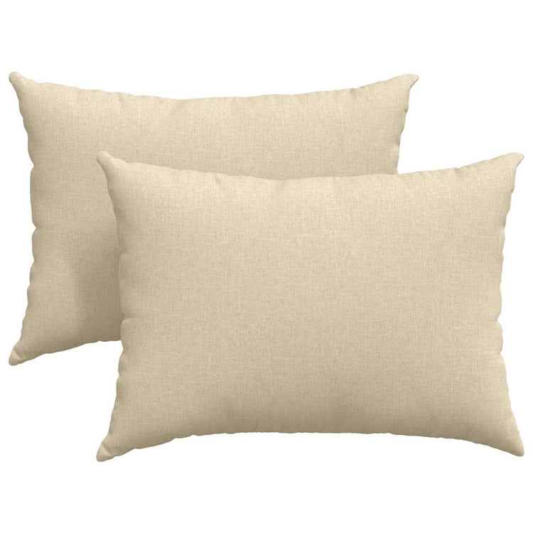 VidaXL Sofakissen 2 Stück Creme 70 x 50 cm Stoff