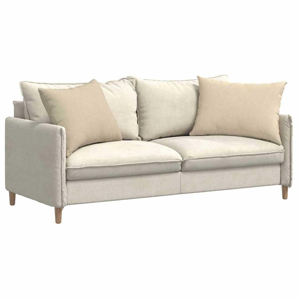 VidaXL Sofakissen 2 Stück Creme 70 x 50 cm Stoff