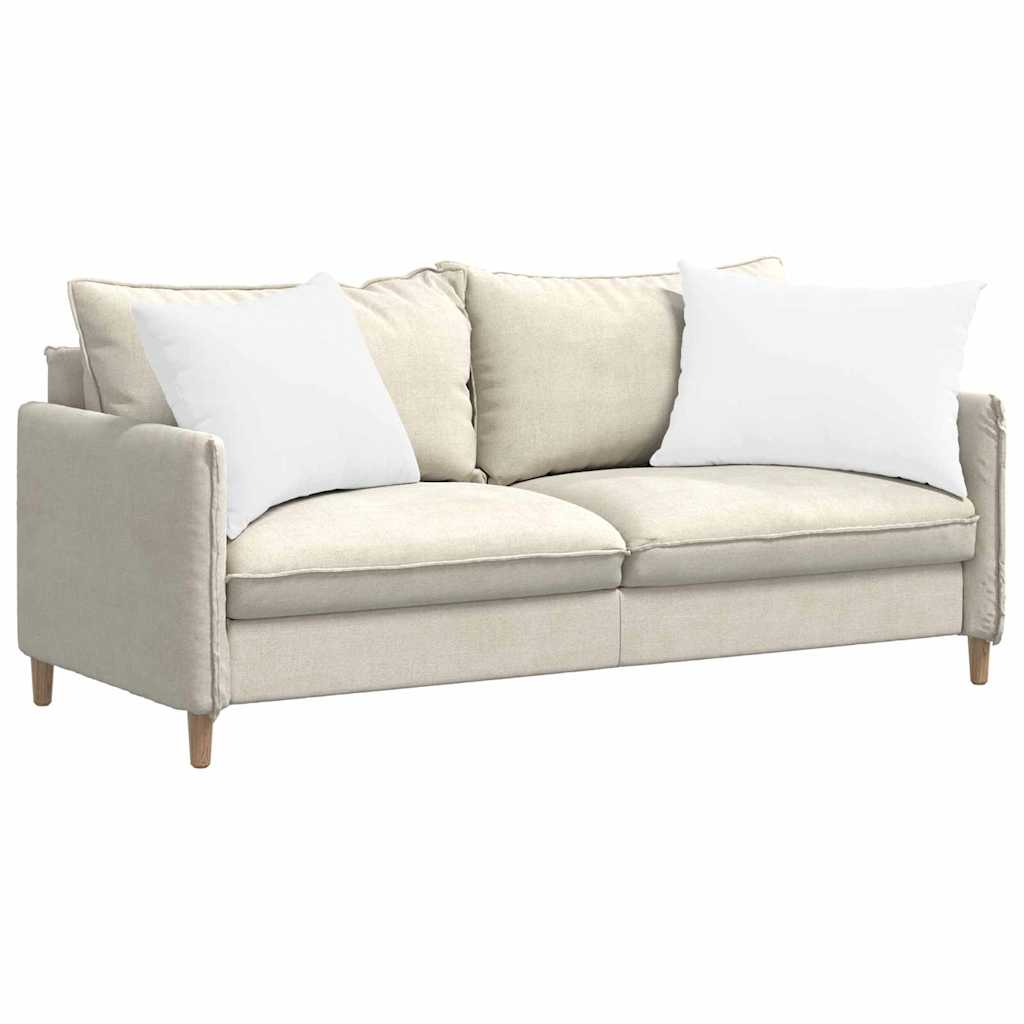 VidaXL Sofakissen 2 Stück weiß 70 x 50 cm Stoff