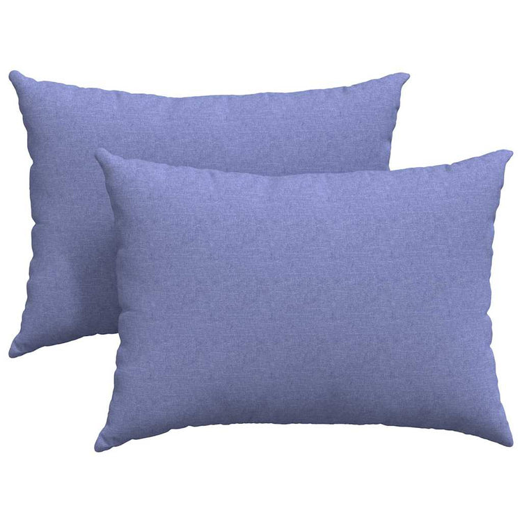 VidaXL Sofakissen 2 Stk. Jeansblau 70 x 50 cm Stoff